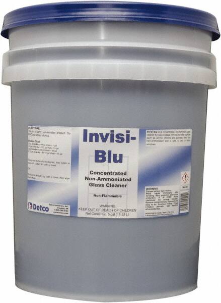 Detco Invisi-Blu Limpiador de Vidrios Concentrado, Cubeta 5 Galones - Modelo 33687526