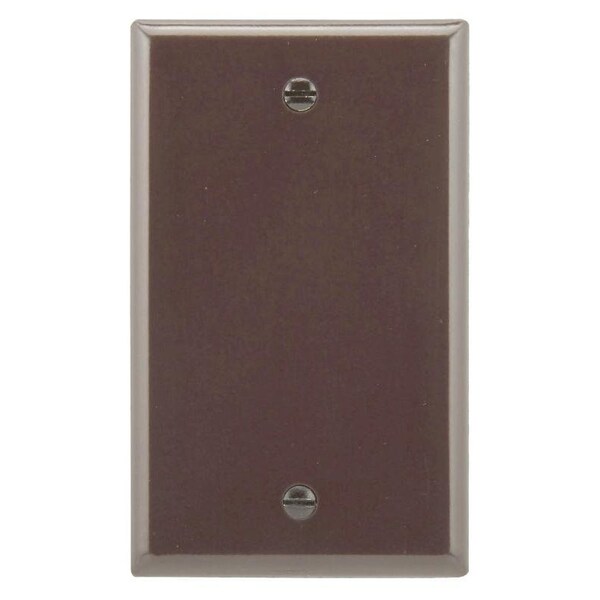Eaton Wiring Devices 2129 Wallplate, 3-1/2 in L, 5-1/4 in W, 1/4 in Thick, 1 -Gang, Thermoset, Brown - 2129B-BOX