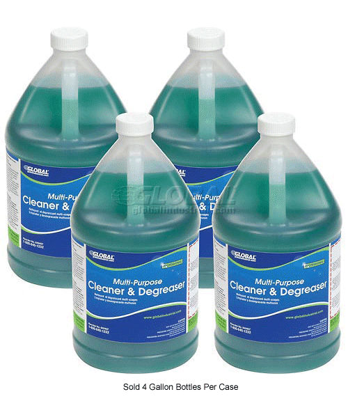 Limpiador y Desengrasante Multiusos Global Industrial™, Galón, 4 por Caja - WB640407