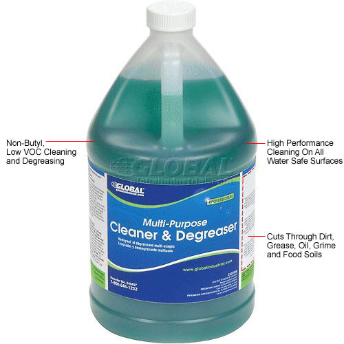 Limpiador y Desengrasante Multiusos Global Industrial™, Galón, 4 por Caja - WB640407