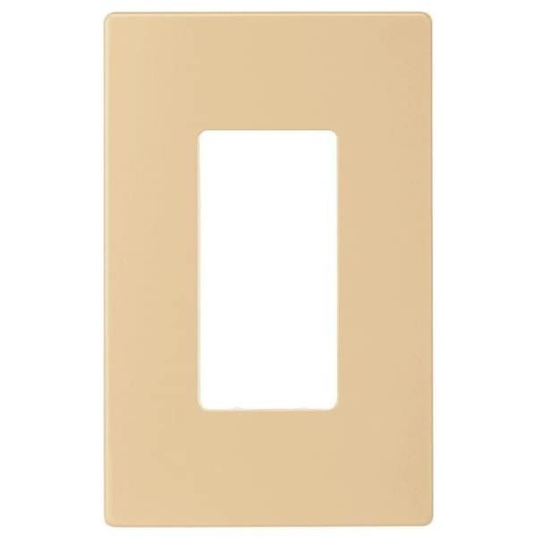 Arrow Hart PJS Wallplate, 4-7/8 in L, 3-1/8 in W, 1 -Gang, Polycarbonate, Ivory, High-Gloss - PJS26V