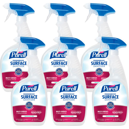 PURELL® Sanitizante para Superficies Foodservice, Botella 32 oz con Gatillo, 6 por Caja - WBB3092294