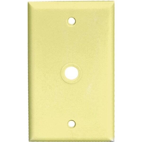 Eaton Wiring Devices 2128 Wallplate, 4-1/2 in L, 2-3/4 in W, 1 -Gang, Thermoset, Ivory, High-Gloss - 2128V-BOX