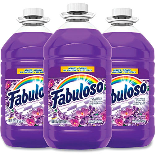 Fabuloso Limpiador Multiusos, Aroma Lavanda, Botella 169 oz (5 litros), Paquete con 3 Piezas - WBB2685284