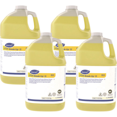Limpiador Desengrasante Espumante Suma Break-Up II D3.5 de Diversey para Uso Pesado, Botella 128 oz, 4/Cartón - WBB3092292