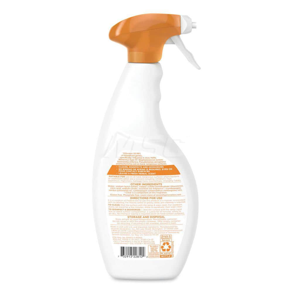 Limpia Multiusos y Desinfectante Seventh Generation 768 ml con Timol y Aroma Cítrico