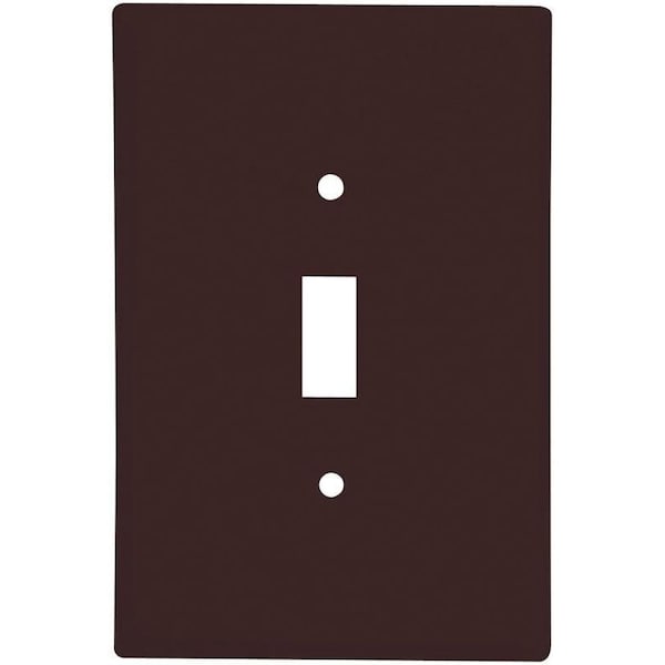 Eaton Wiring Devices Wallplate, 4-1/2 in L, 2-3/4 in W, 1 -Gang, Thermoset, Brown, High-Gloss - 2144B-BOX