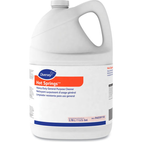 Limpiador Multiusos Diversey™ Hot Springs de Alto Rendimiento, Aroma Cítrico, Botella de 1 Galón, 4 por Caja - WBB3178431