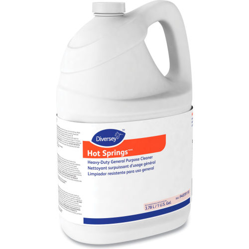 Limpiador Multiusos Diversey™ Hot Springs de Alto Rendimiento, Aroma Cítrico, Botella de 1 Galón, 4 por Caja - WBB3178431