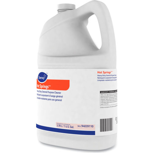 Limpiador Multiusos Diversey™ Hot Springs de Alto Rendimiento, Aroma Cítrico, Botella de 1 Galón, 4 por Caja - WBB3178431