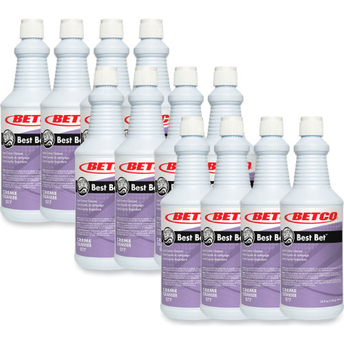 Betco Best Bet™ Limpiador Cremoso Líquido, Aroma Menta, Botella 32 oz, 12 por Caja - WBB3177426