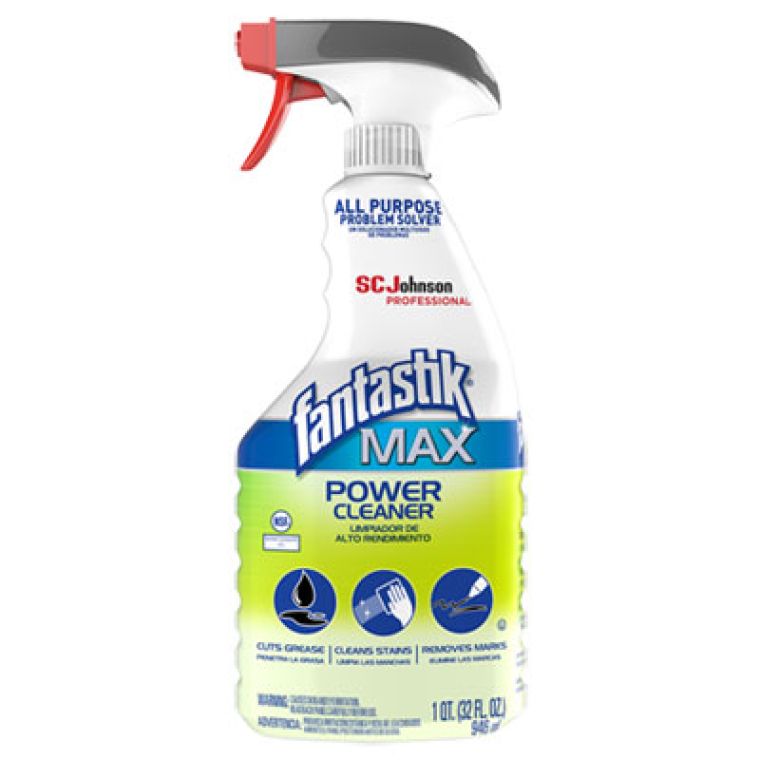 Limpiador Multiusos Fantastik MAX Power Cleaner SC Johnson, Aroma Agradable, Botella en Spray 32 Oz (946 ml), 8 por Cartón - AF8039