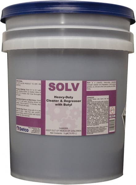 Detco Solv Limpiador y Desengrasante Alcalino y de Butilo, Cubeta 5 Galones - Modelo 33701418
