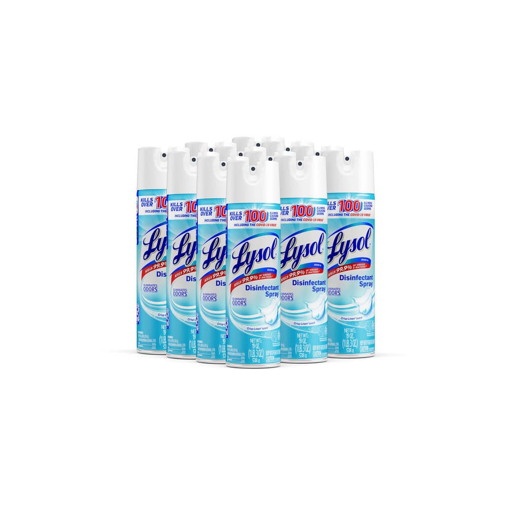 Lysol Limpiador Multiusos en Aerosol 19 oz: Desinfectante con Aroma a Lino Fresco - Modelo 91482836