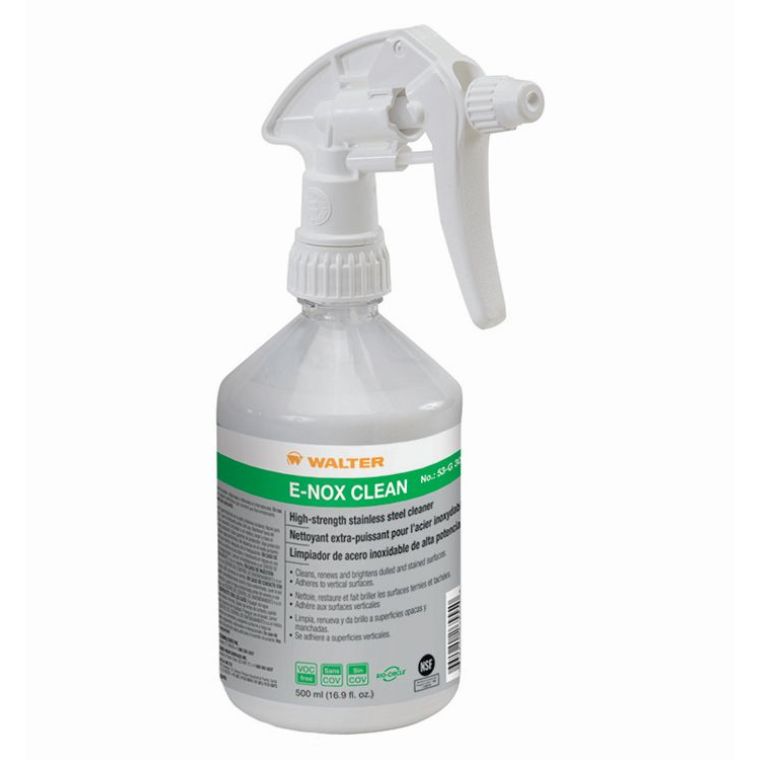 Limpiador de Acero Inoxidable Walter 53G303 Bio-Circle E-Nox Alta Resistencia - Botella Spray 16.9 oz