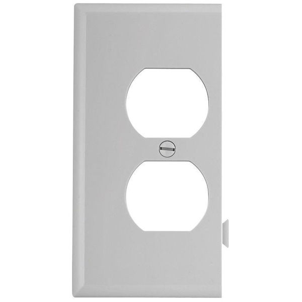 Eaton Wiring Devices Sectional Wallplate, 4-1/2 in L, 2-3/4 in W, 1 -Gang, Polycarbonate, White, High-Gloss - STE8W