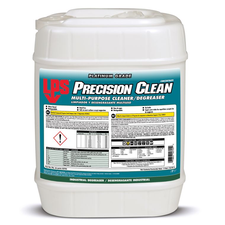 LPS 02705 Limpiador Multiusos y Desengrasante Precision Clean, Cubeta 5 Galones - ITW-02705