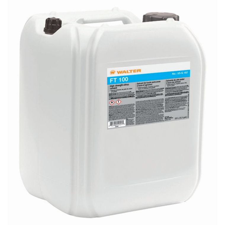 Limpiador FT 100 para Acero Inoxidable y Vidrio Walter 53G187, 19.7 Litros - Walter Surface Technologies