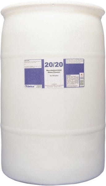 Detco 20/20 Limpiador de Vidrios Sin Rayas, Aroma Limón-Menta, Tambor 30 Galones - Modelo 33687278