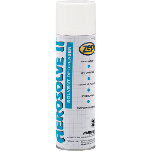 Zep Aerosolve II Aerosol Desengrasante Solvente, Lata de 20 oz, Caja con 12 Latas - WBB2684521