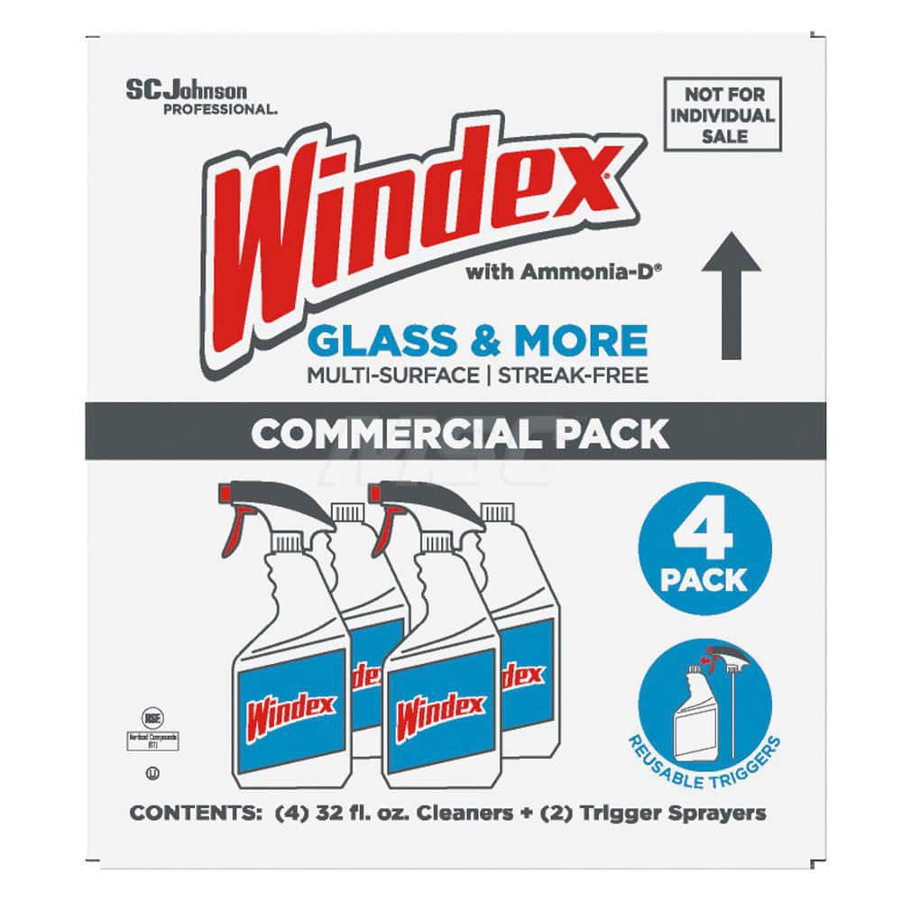 Kit Windex Glass & More Multisuperficies Sin Rayas, 4 Piezas con Botellas Tapadas y 2 Gatillos, 32 oz - 10780138