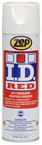 Limpiador Degreaser Solvente Zep I.D. Red™ - Evaporación Rápida - Aerosol 13 oz (385 ml) - Sin Residuo