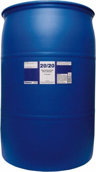 Detco 20/20 Limpiador de Vidrios Sin Rayas para Tambor de 55 Galones - Aroma Limón-Menta 33687294