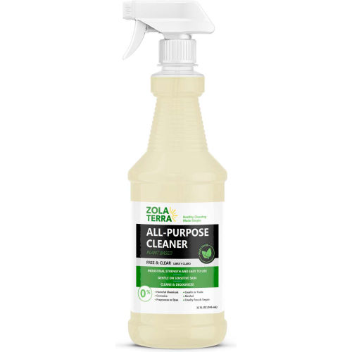 Limpiador Multiusos ZolaTerra® para Todas las Superficies, 32 oz, Botella con Gatillo, Paquete con 6 Unidades - WBB2310735