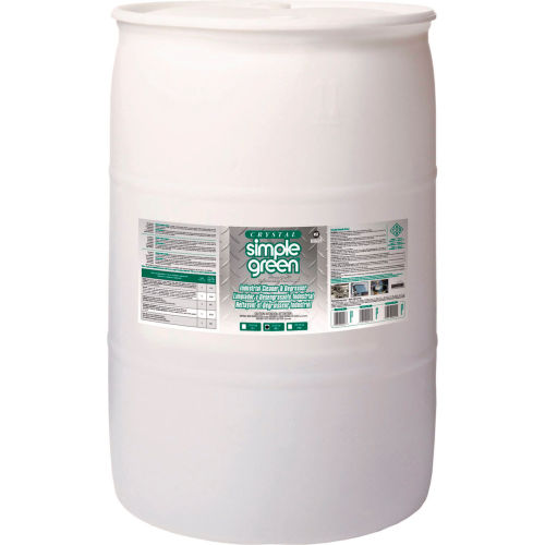 Simple Green Crystal Industrial Cleaner and Degreaser, Tambor 55 Galones 19055 - Limpiador Industrial sin Color ni Olor