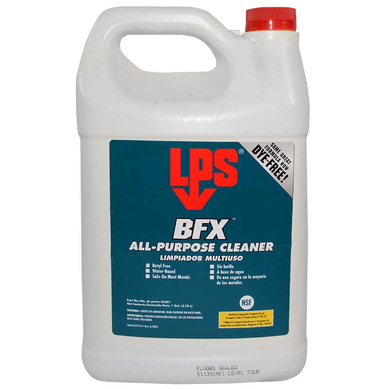 Limpiador Multiusos LPS BFX 05501-28940, 1 galón - Elimina Grasa y Aceite Industrial