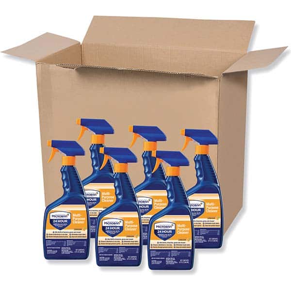 Microban Limpiador Multiusos y Spray Desinfectante con Tecnología Microban, Aroma Cítrico, 946 ml, Paquete con 6 Piezas - 18116913