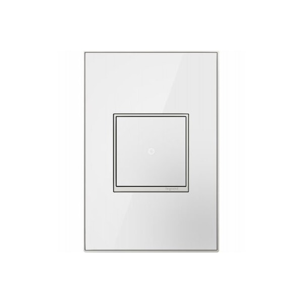 Pass & Seymour 1G WHT Mirr Wall Plate - AWM1G2MW4
