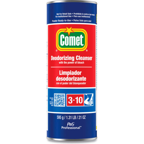 Comet Comet® Limpiador en Polvo Desodorizante con Clorinol, Lata 21 oz, 24 Latas - 32987 - WBB567257