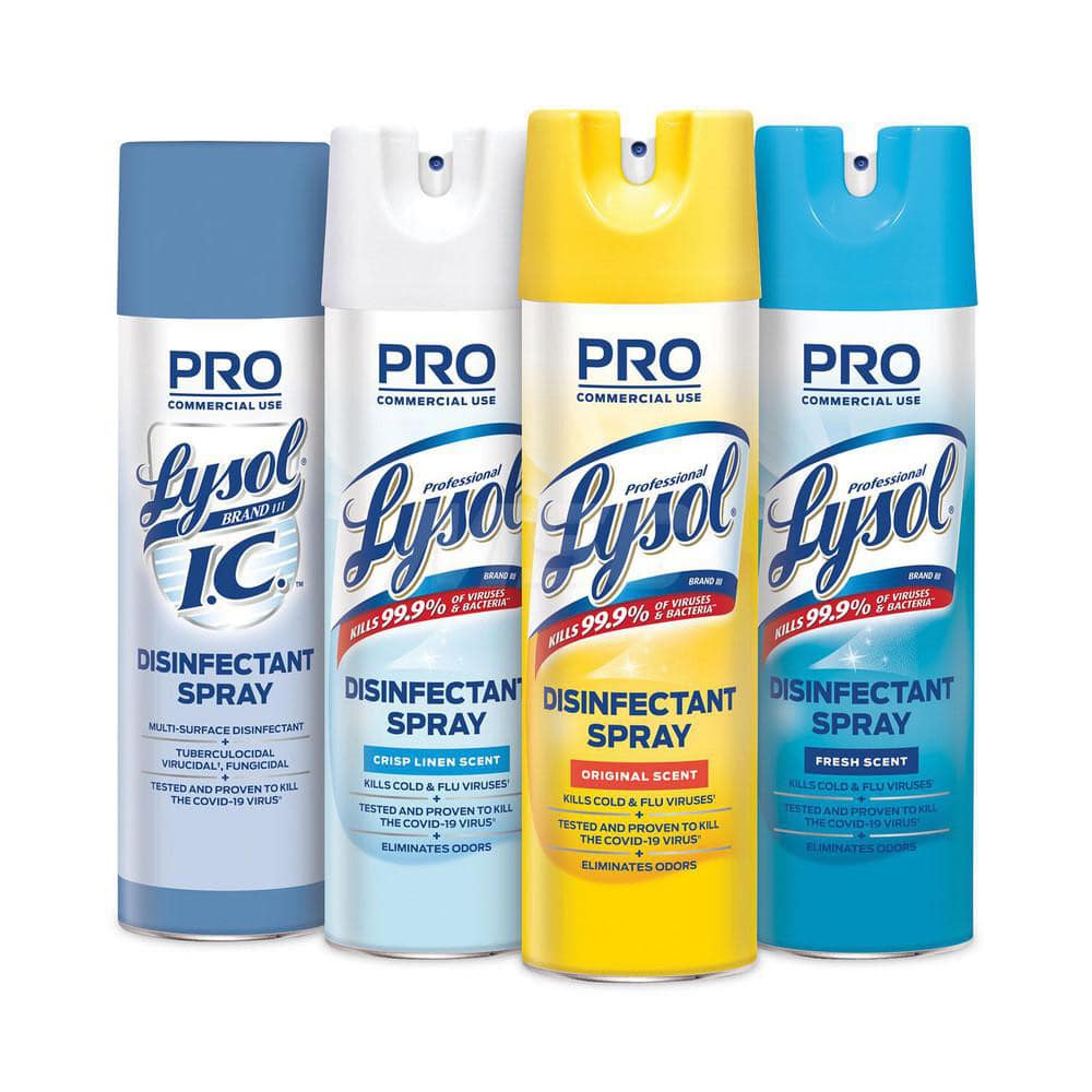 Lysol Limpiador Multiusos en Aerosol 19 oz: Desinfectante con Aroma a Lino Fresco - Modelo 15882590