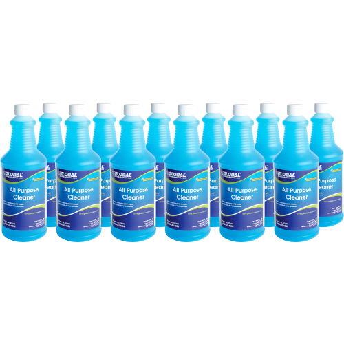 Limpiador Multiusos Global Industrial™, Botella de 1 Cuarto, Paquete de 12 - WB670289