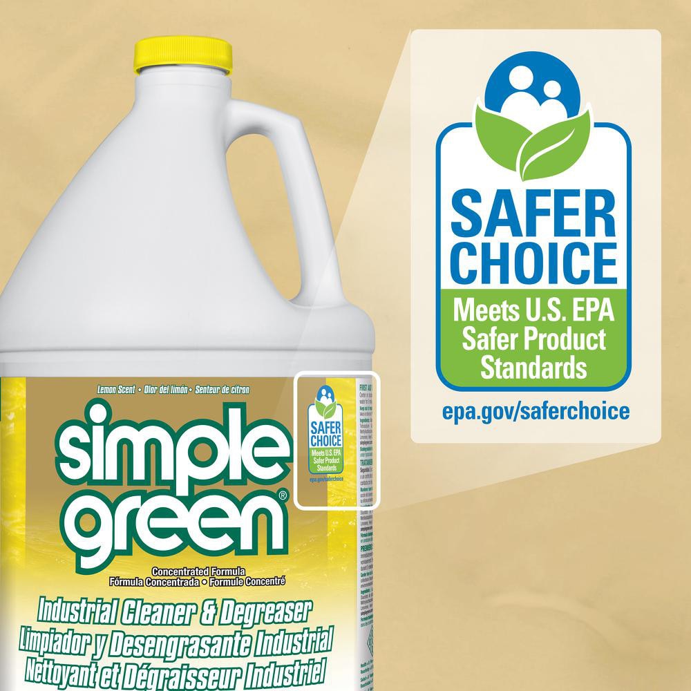 Limpiador y Desengrasante Industrial Simple Green Concentrado con Aroma a Limón, Botella de 1 Galón - 73239071