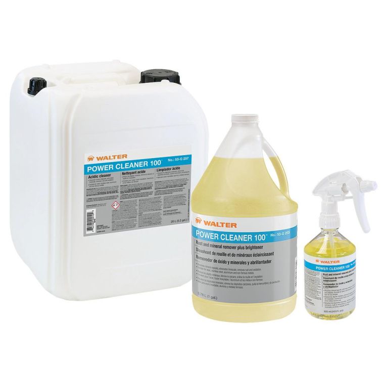 Walter 53G258 POWER CLEANER 100 Eliminador de Óxido y Minerales con Brillezador Tambor 55 gal