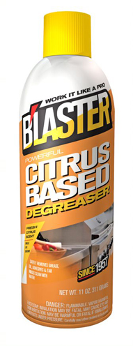 Limpiador Desengrasante Cítrico Blaster 16-CBD, 11 oz, Paquete con 12 Piezas - Desengrasante y Solvente Profesional