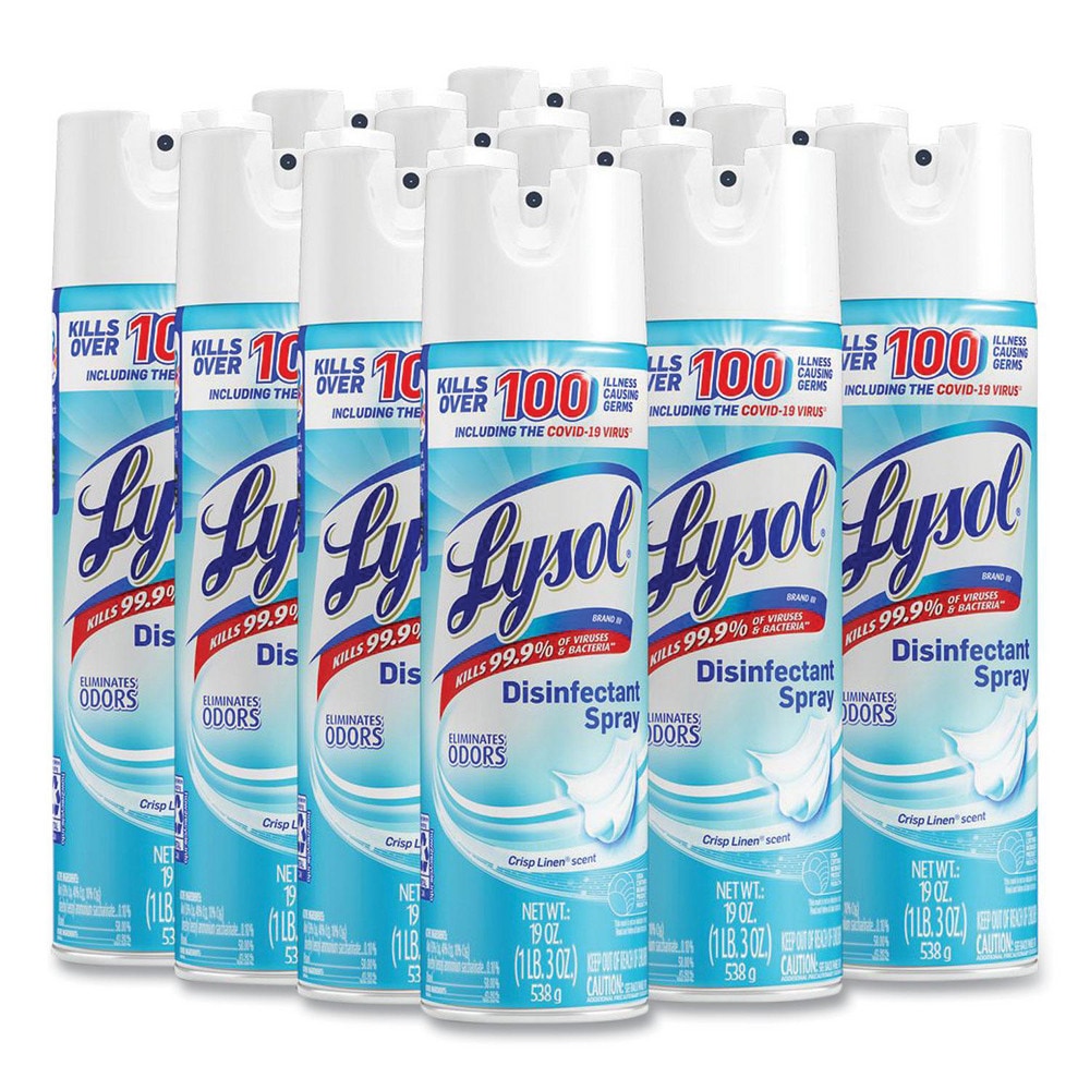 Lysol Limpiador Multiusos en Aerosol de 19 oz: Desinfectante con Aroma a Lino Fresco - Modelo 16216749
