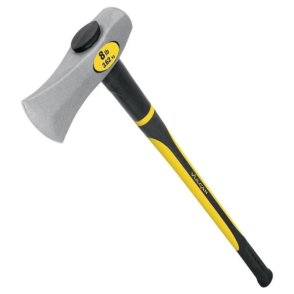 Vulcan Wood Splitting Maul, 8 lb Head, Fiberglass Handle, 36 in OAL - 34529