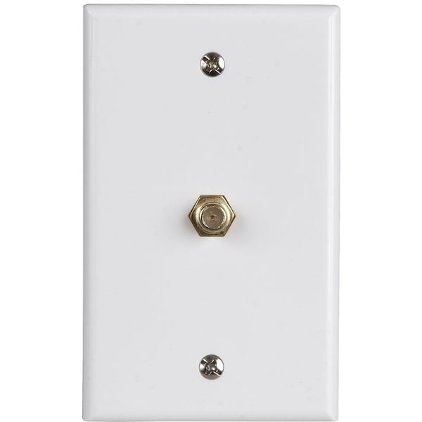 Zenith Wallplate, 4-1/2 in L, 2-3/4 in W, White - VW1001WJ1W