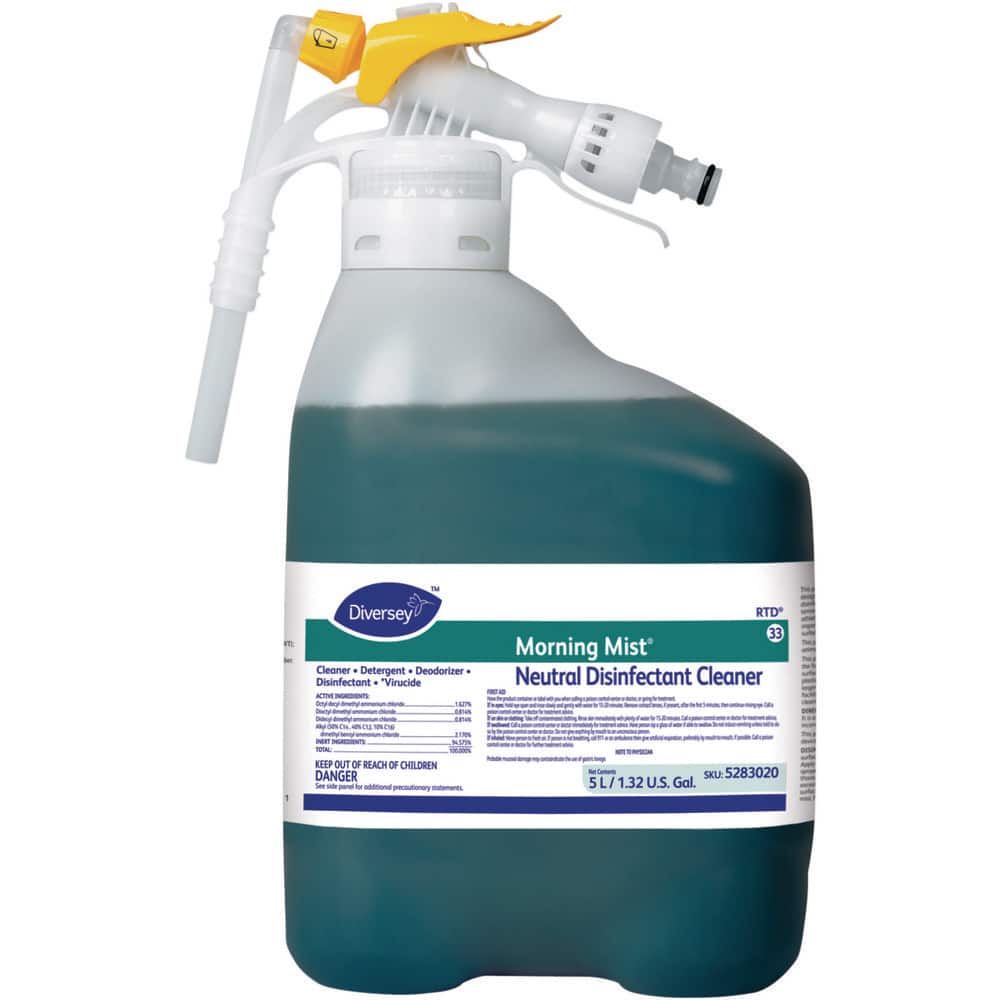 Limpiador Desinfectante Diversey Neutral: Galón 1.32, Botella con Spray, Desinfectante - Modelo 3108842