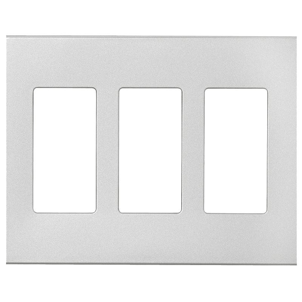 Eaton Wiring Devices PJS Wallplate, 4.87 in L, 6-3/4 in W, 3 -Gang, Polycarbonate, Silver Granite - PJS263SG-SP-L