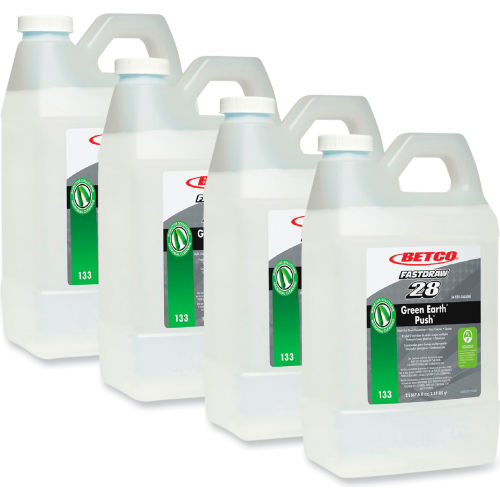Limpiador Multiusos y Eliminador de Olores Betco Push® New Green Scent, Botella 2L, Paquete con 4 - WBB3177421