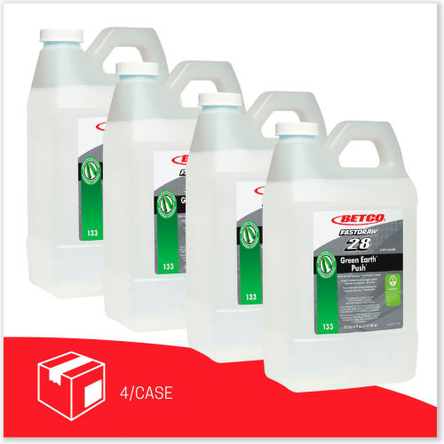 Limpiador Multiusos y Eliminador de Olores Betco Push® New Green Scent, Botella 2L, Paquete con 4 - WBB3177421