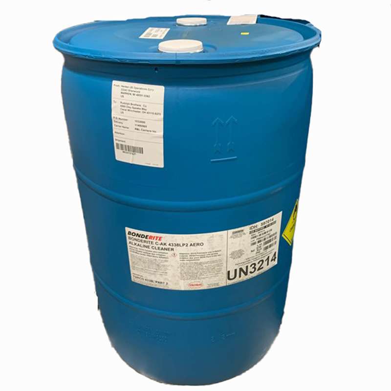 Henkel BONDERITE C-AK 4338LP2 AERO, Tambor de 55 Galones/242 Kilogramos - 597014-38190 - Limpiador para Turbinas de Avión