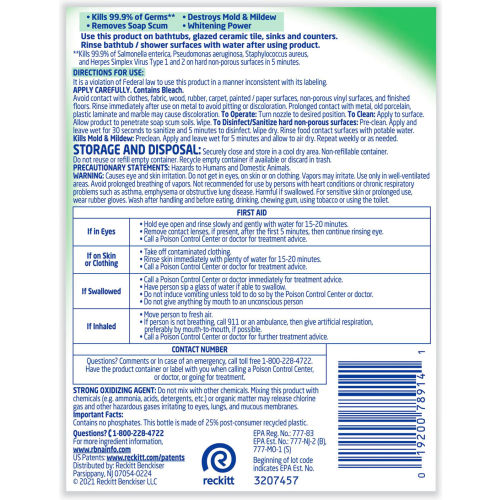 Lysol Limpiador Multiusos con Blanqueador, Botella con Gatillo 32 oz, Paquete con 12 Piezas - 78914