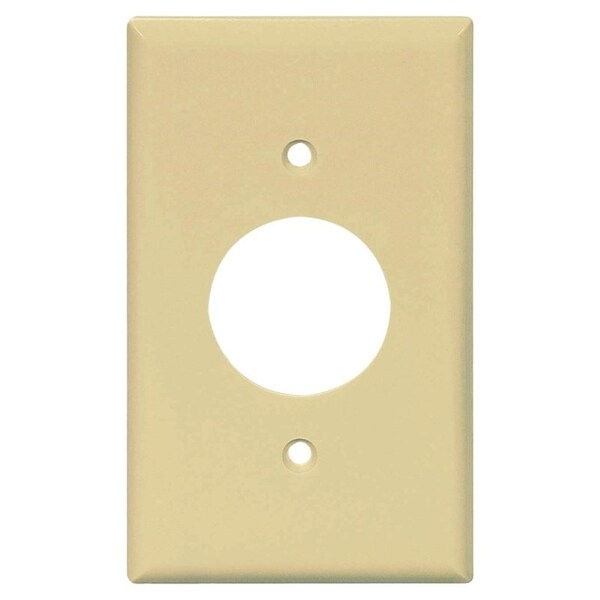 Eaton Wiring Devices Outlet Wallplate, 4.88 in L, 3.13 in W, Mid, 1 -Gang, Polycarbonate, Light Almond - PJ7LA
