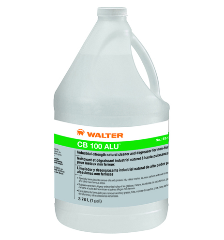 Walter Surface Technologies CB 100 ALU Limpiador y Desengrasante Natural Potente 3.78L - 11613655