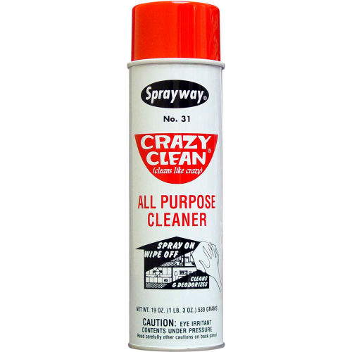 Limpiador Multiusos Sprayway Crazy Clean en Aerosol, 591 ml, Paquete con 12 Latas - SW031